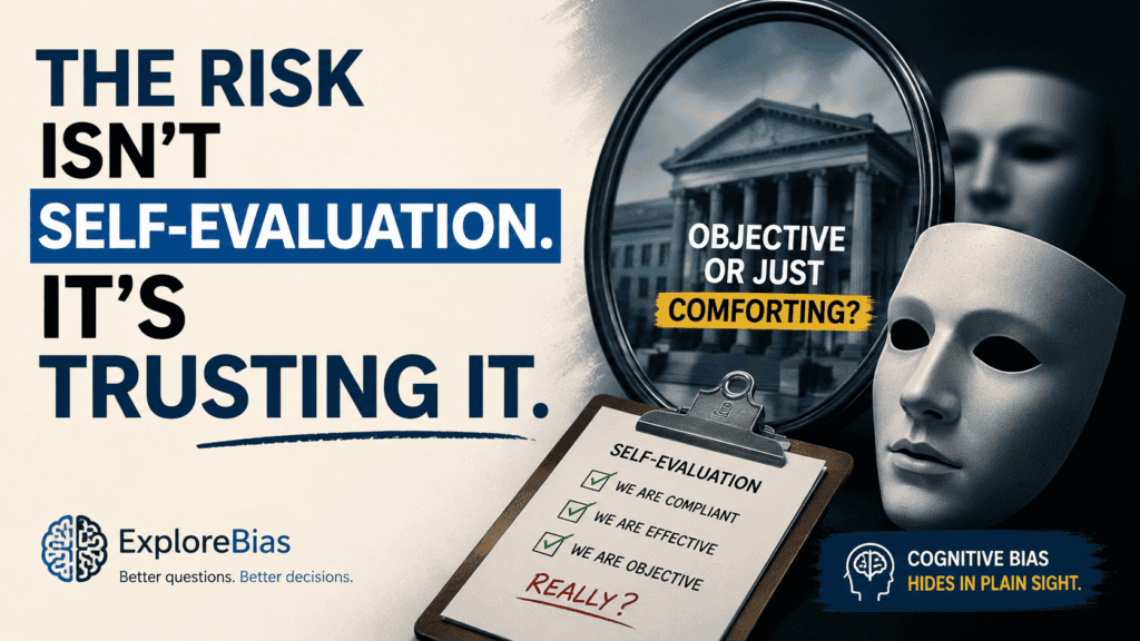 the risk is not self evaluation